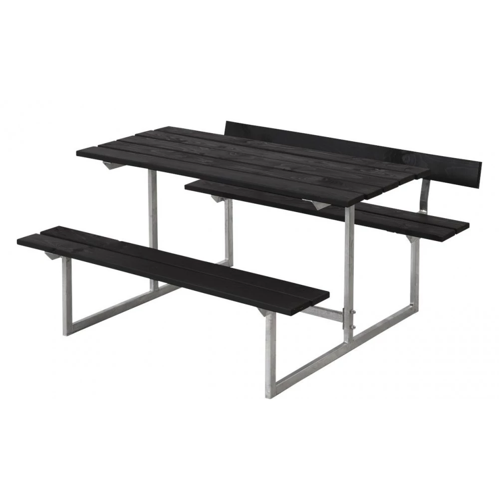 Plus A/S Plus Basic Børnesæt Bord-bænkesæt M/1 Ryglæn Sort 185801-15 2 Plus A/S Plus Basic Børnesæt Bord-bænkesæt M/1 Ryglæn Sort 185801-15 - Billede 2