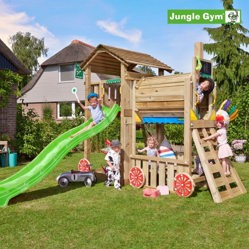 Jungle Gym Cottage Legetårn Komplet Inkl. Train Module Ekskl. Rutschebane - 804-317 1 Jungle Gym Cottage Legetårn Komplet Inkl. Train Module Ekskl. Rutschebane - 804-317