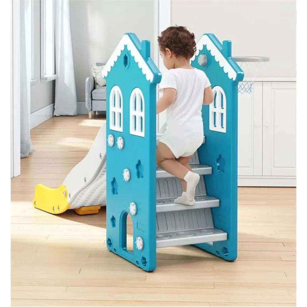 Elite Toys Kids Zone Hus With Swing And Slide 4 Elite Toys Kids Zone Hus With Swing And Slide - Billede 4