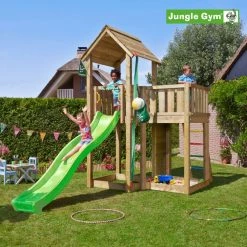 Jungle Gym Mansion Legetårn Komplet Inkl. Climb Module Xtra Og Rutschebane - 804-267CX