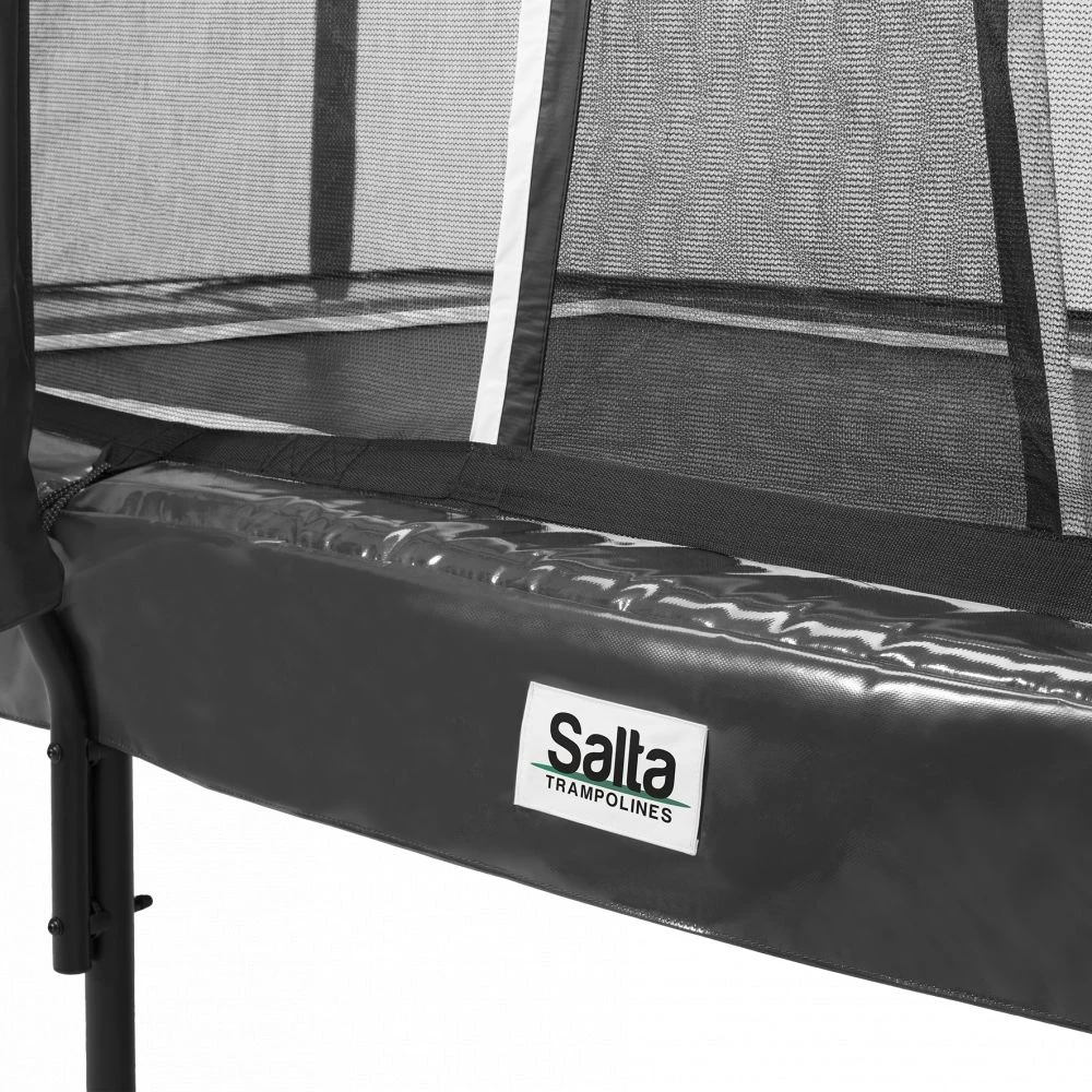 Salta Trampolin First Class Rektangulær 427x244 Cm, Sort Inkl. Stige & Sikkerhedsnet - 805-826 2 Salta Trampolin First Class Rektangulær 427x244 Cm, Sort Inkl. Stige & Sikkerhedsnet - 805-826 - Billede 2