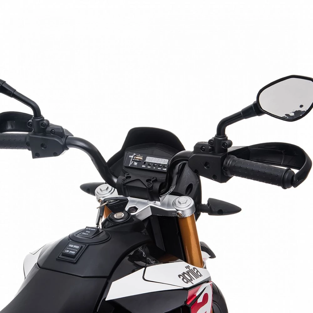 Elmotorcykel Aprilia Dorsoduro 900 12V, NORDIC PLAY Speed Sort - 805-757 2 Elmotorcykel Aprilia Dorsoduro 900 12V, NORDIC PLAY Speed Sort - 805-757 - Billede 2