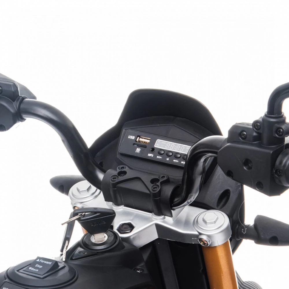 Elmotorcykel Aprilia Dorsoduro 900 12V, NORDIC PLAY Speed Sort - 805-757 3 Elmotorcykel Aprilia Dorsoduro 900 12V, NORDIC PLAY Speed Sort - 805-757 - Billede 3