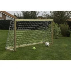 Plus A/S Plus Fodboldmål M/træstolper 240cm Inkl. Net 18633-1