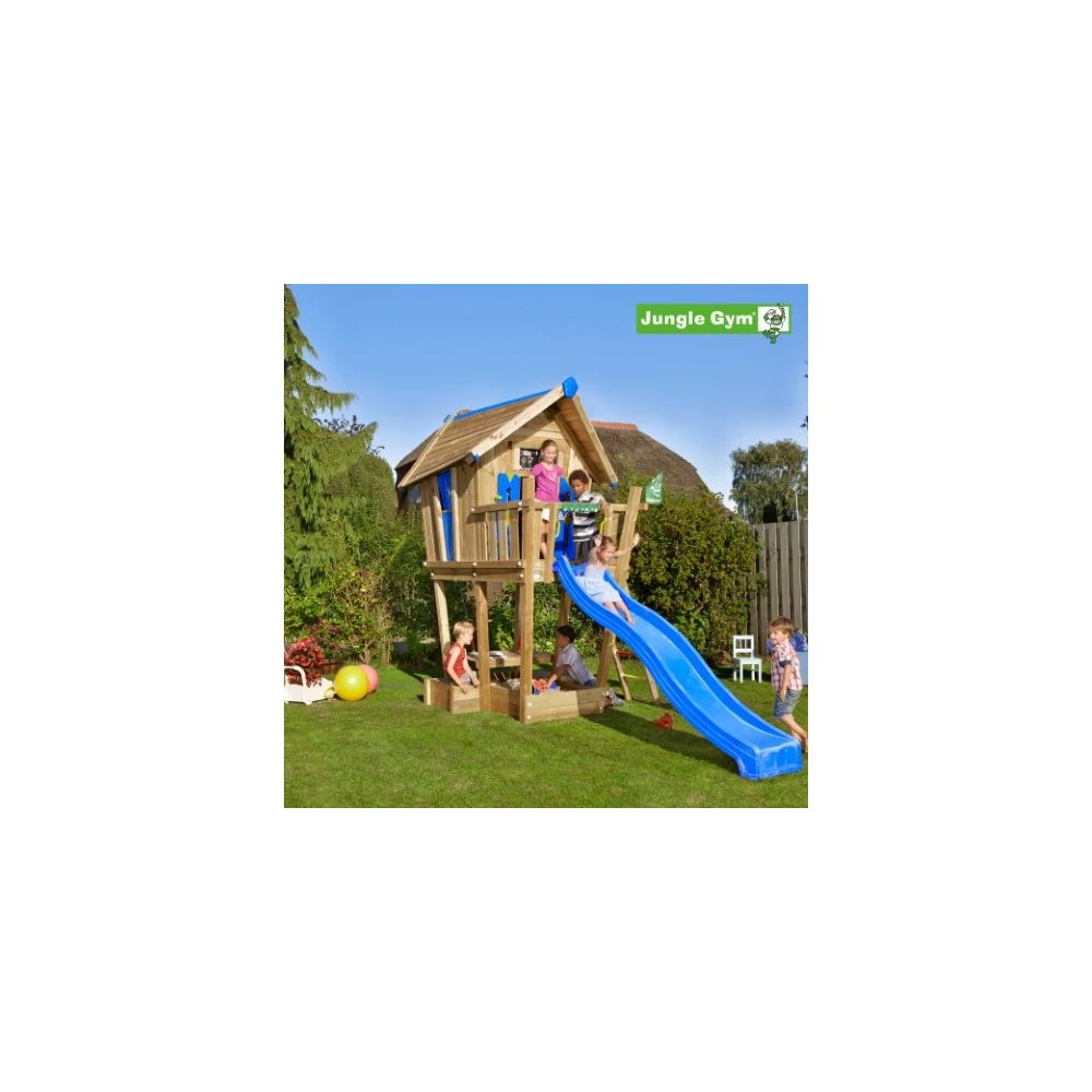 Jungle Gym Crazy Playhouse Tårn Komplet Inkl. Rutschebane - 804-314 1 Jungle Gym Crazy Playhouse Tårn Komplet Inkl. Rutschebane - 804-314