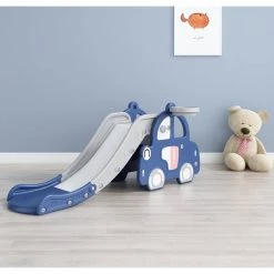 Elite Toys Kids Zone Car With Slide And Basket