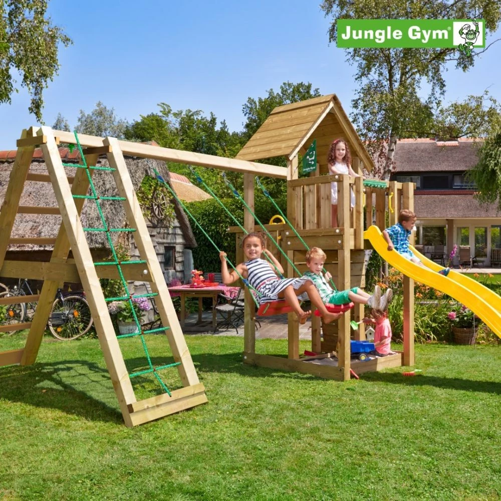 Jungle Gym Cubby Legetårn Komplet Inkl. Climb Module Xtra Ekskl. Rutschebane - 804-269CB 1 Jungle Gym Cubby Legetårn Komplet Inkl. Climb Module Xtra Ekskl. Rutschebane - 804-269CB