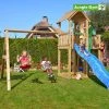 Jungle Gym Mansion Legetårn Komplet Inkl. Swing Module Xtra Og Rutschebane - 804-267SX