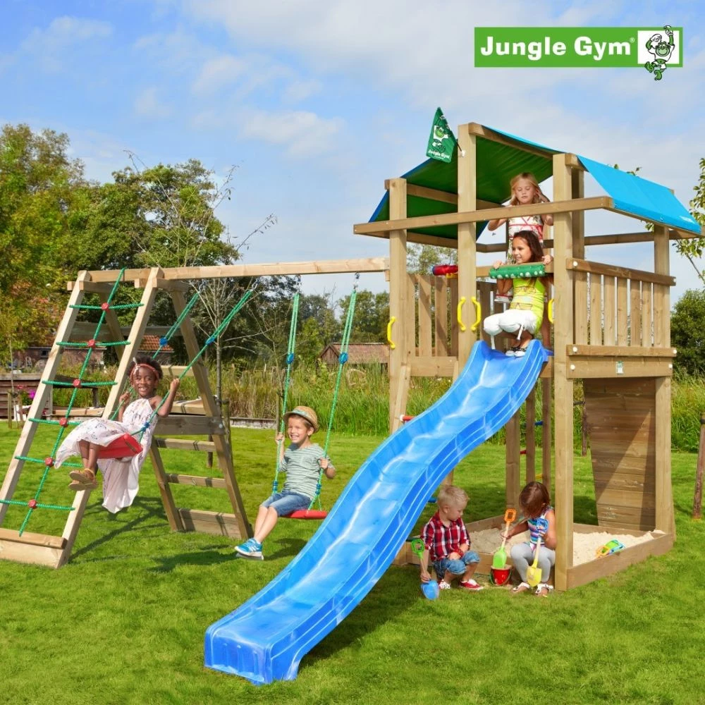Jungle Gym Fort Legetårn Komplet Inkl. Climb Module Xtra Ekskl. Rutschebane - 804-275CB 1 Jungle Gym Fort Legetårn Komplet Inkl. Climb Module Xtra Ekskl. Rutschebane - 804-275CB