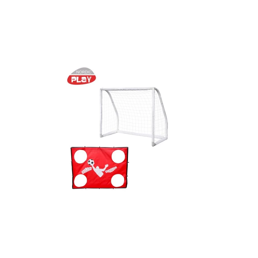 Nordic Play Np Pro Goal Fodboldmål 1,65x1,35x0,76 M Inkl. Sharpshooter 2 Nordic Play Np Pro Goal Fodboldmål 1,65x1,35x0,76 M Inkl. Sharpshooter - Billede 2