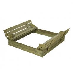 Plus A/S Plus Sandkasse M/ryglæn 120x120cm -Billig svømmepøl butik unnamed file 2153