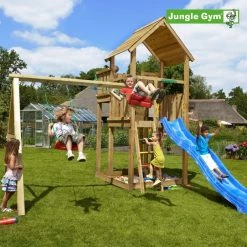 Jungle Gym Palace Legetårn Komplet Inkl. Swing Module Xtra Ekskl. Rutschebane - 804-276SB