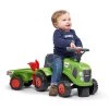 FALK Baby Claas Ride-on Traktor Med Trailer, Rive Og Skovl