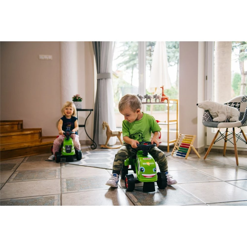 FALK Baby Claas Ride-on Traktor Med Trailer, Rive Og Skovl 2 FALK Baby Claas Ride-on Traktor Med Trailer, Rive Og Skovl - Billede 2