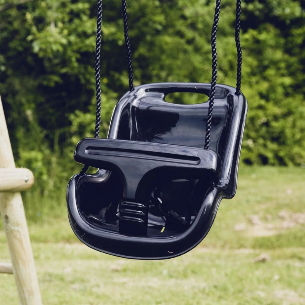 NORDIC PLAY Babygynge Med Høj Ryg Ekstra Kraftig Plast Sort M/ Sort Reb - 805-469 1 NORDIC PLAY Babygynge Med Høj Ryg Ekstra Kraftig Plast Sort M/ Sort Reb - 805-469