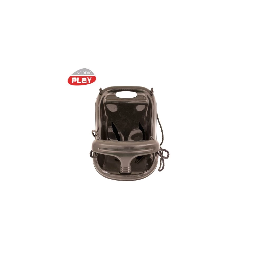 NORDIC PLAY Babygynge Med Høj Ryg Ekstra Kraftig Plast Sort M/ Sort Reb - 805-469 3 NORDIC PLAY Babygynge Med Høj Ryg Ekstra Kraftig Plast Sort M/ Sort Reb - 805-469 - Billede 3