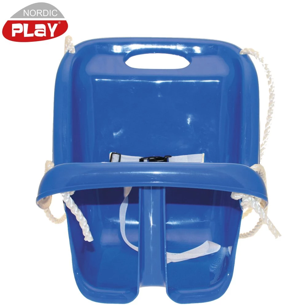 Nordic Play Babygynge M/høj Ryg Blå M/reb 1 Nordic Play Babygynge M/høj Ryg Blå M/reb