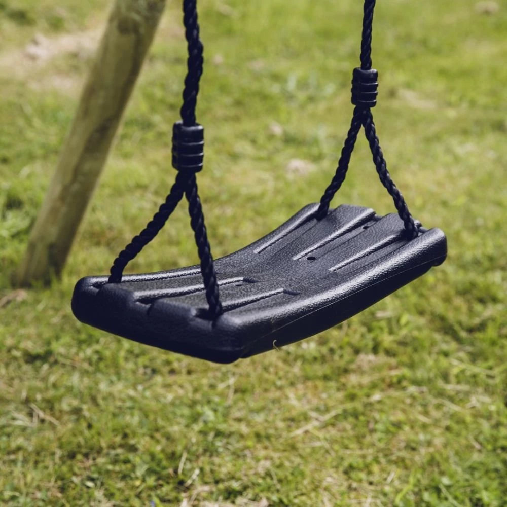 NORDIC PLAY Gyngesæde, Sort Med Sort Reb - 805-462 2 NORDIC PLAY Gyngesæde, Sort Med Sort Reb - 805-462 - Billede 2