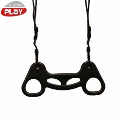 NORDIC PLAY Trapezgynge, Sort Med Sort Reb - 805-465