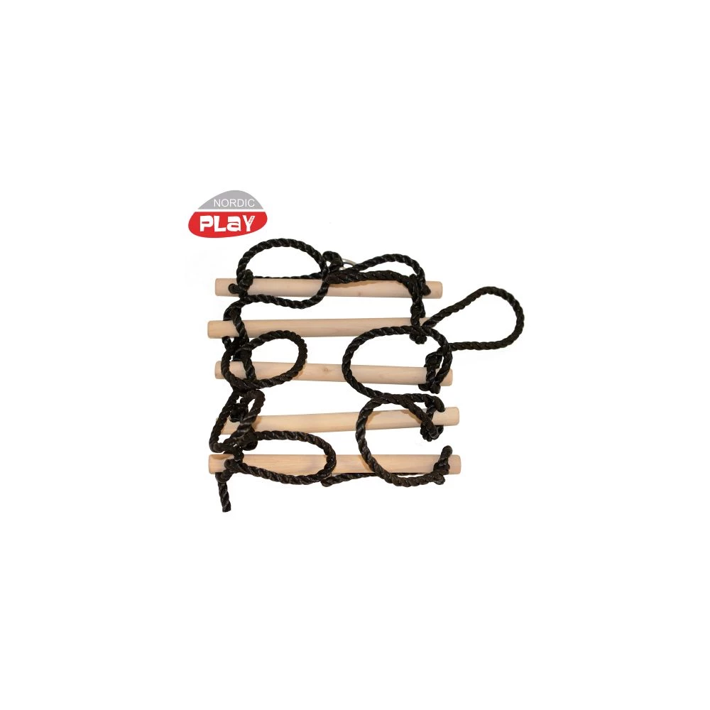 NORDIC PLAY Rebstige 5-Trin Med Sort Reb - 805-461 5 NORDIC PLAY Rebstige 5-Trin Med Sort Reb - 805-461 - Billede 5
