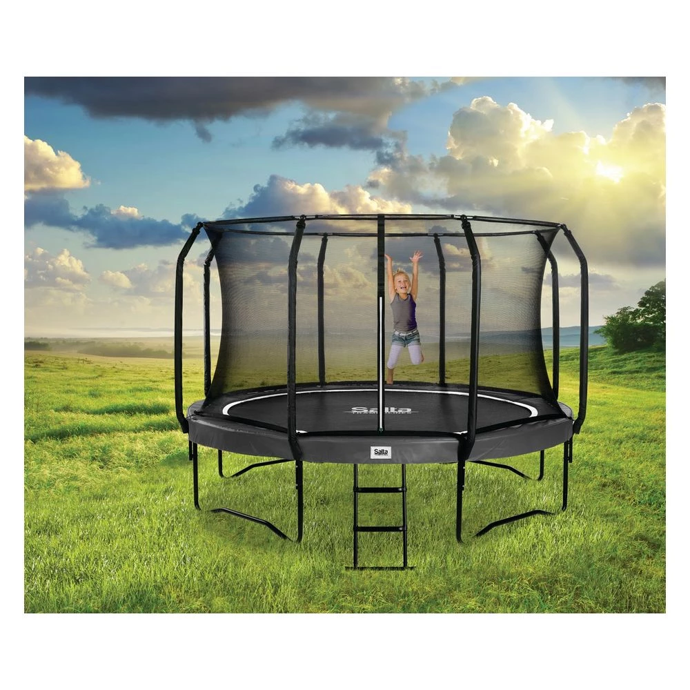Salta Trampolin First Class Ø305 Cm, Sort Inkl. Stige 1 Salta Trampolin First Class Ø305 Cm, Sort Inkl. Stige