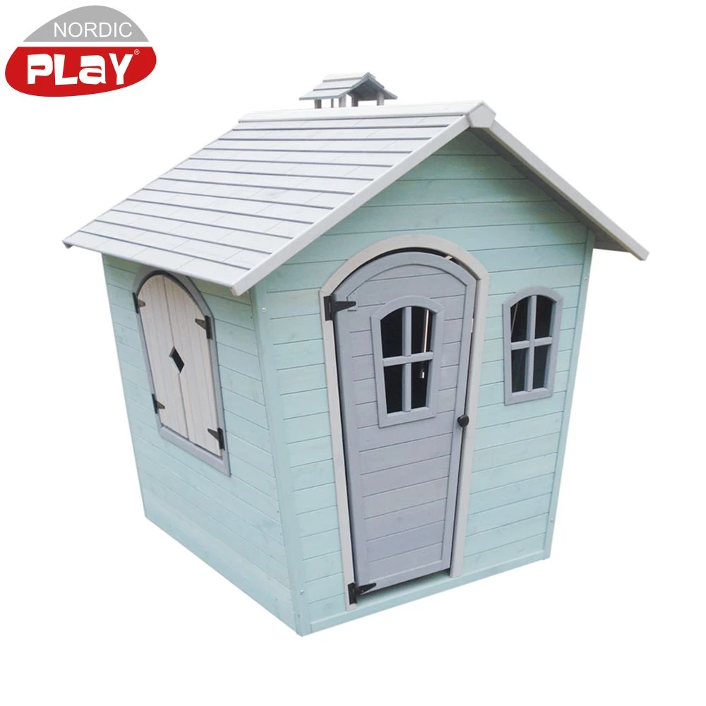 Nordic Play Legehus I Malet Træ. Blå Farve 143x126x142cm 1 Nordic Play Legehus I Malet Træ. Blå Farve 143x126x142cm