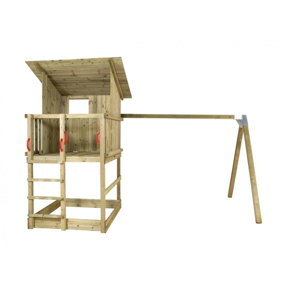 Plus A/S Plus Play Legetårn M/skråt Tag Trykimprægneret Inkl. Gyngestativ 185280-1 2 Plus A/S Plus Play Legetårn M/skråt Tag Trykimprægneret Inkl. Gyngestativ 185280-1 - Billede 2