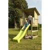 Plus A/S Plus Play Legetårn M/skråt Tag Trykimprægneret Inkl. Grøn Rutsjebane 18528-2