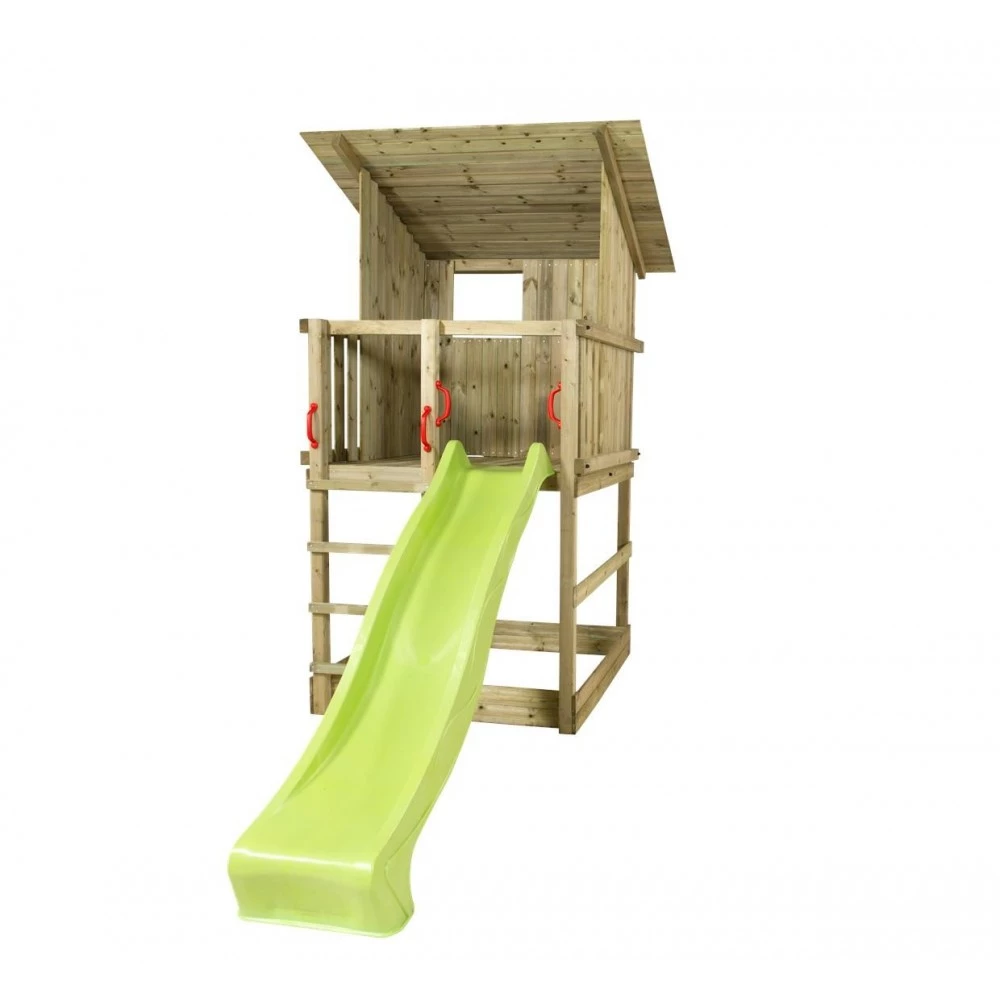 Plus A/S Plus Play Legetårn M/skråt Tag Trykimprægneret Inkl. Grøn Rutsjebane 18528-2 2 Plus A/S Plus Play Legetårn M/skråt Tag Trykimprægneret Inkl. Grøn Rutsjebane 18528-2 - Billede 2