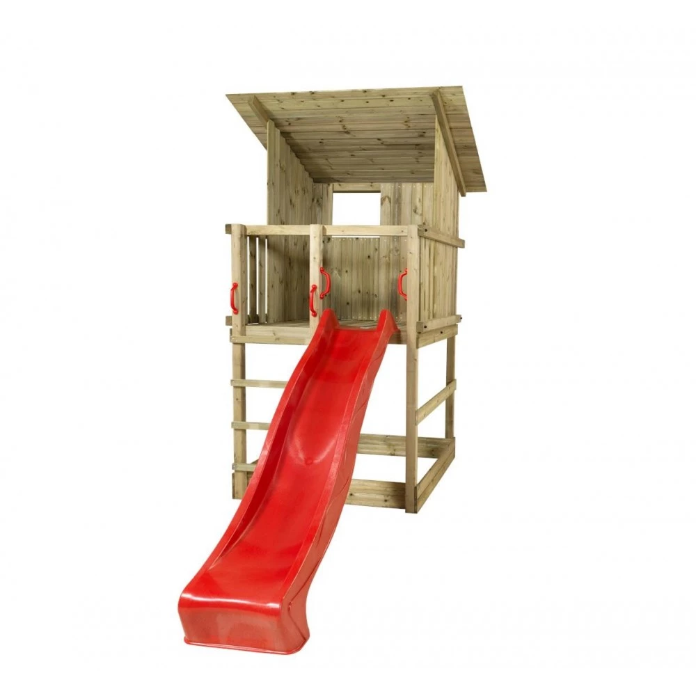 Plus A/S Plus Play Legetårn M/skråt Tag Trykimprægneret Inkl. Rød Rutsjebane 18528-5 2 Plus A/S Plus Play Legetårn M/skråt Tag Trykimprægneret Inkl. Rød Rutsjebane 18528-5 - Billede 2
