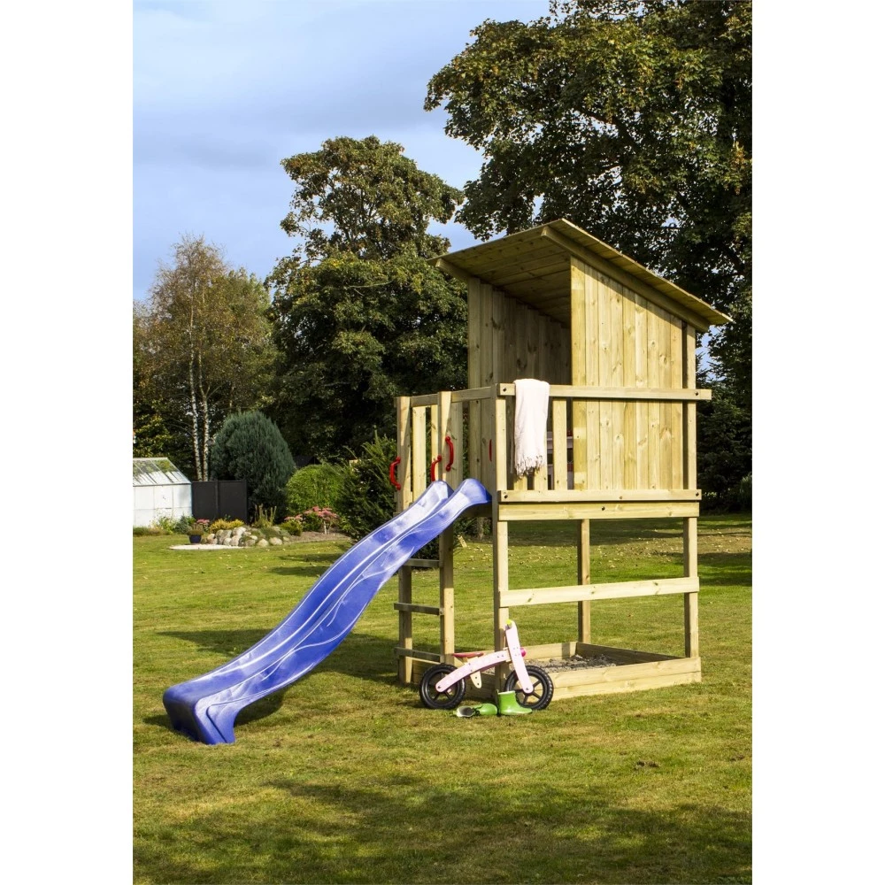 Plus A/S Plus Play Legetårn M/skråt Tag Trykimprægneret Inkl. Blå Rutsjebane 18528-3 1 Plus A/S Plus Play Legetårn M/skråt Tag Trykimprægneret Inkl. Blå Rutsjebane 18528-3