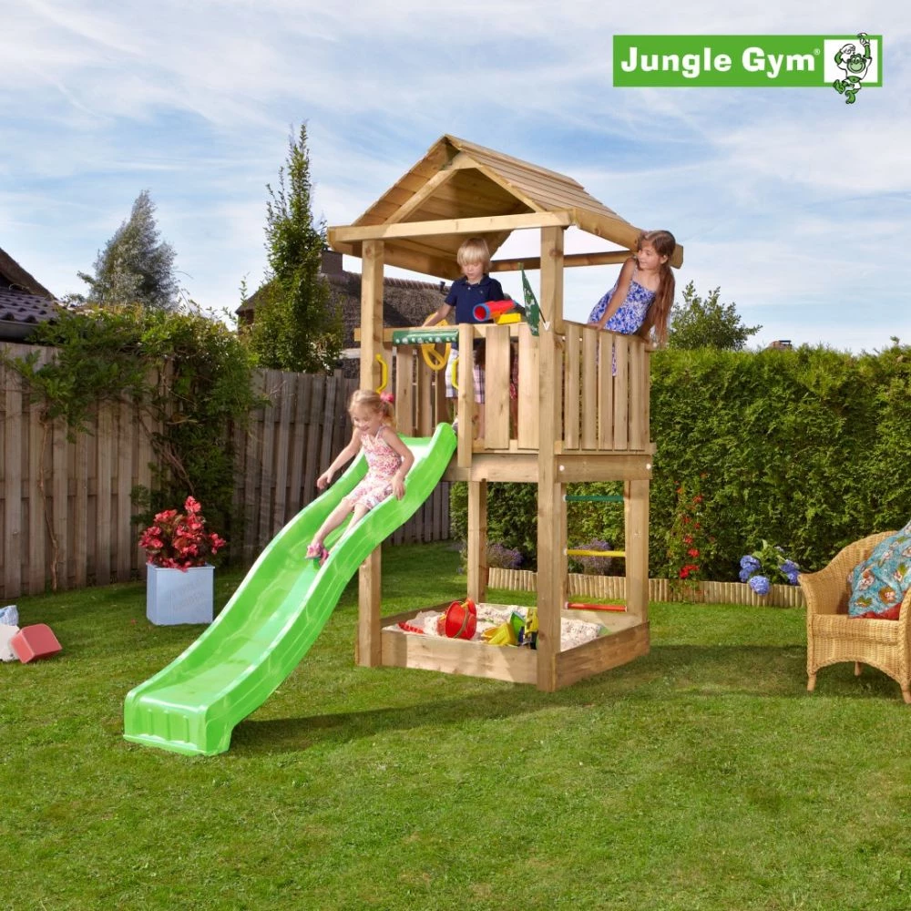 Jungle Gym House Legetårn Komplet Ekskl. Rutschebane - 804-312B 1 Jungle Gym House Legetårn Komplet Ekskl. Rutschebane - 804-312B