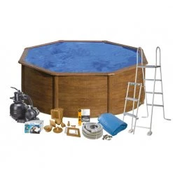 Swim & Fun Pool Basic 120 Ø350 Cm Brun - 2710