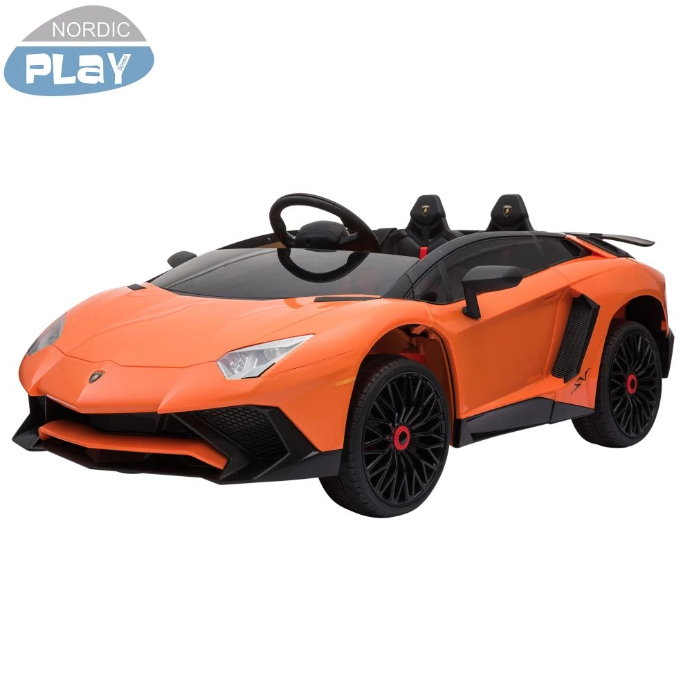 Elbil Lamborghini Aventador, NORDIC PLAY Speed 12V, Orange - 805-684 1 Elbil Lamborghini Aventador, NORDIC PLAY Speed 12V, Orange - 805-684