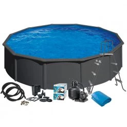 Swim & Fun Pool Basic 120 Ø550 Cm - Antracitgrå - 2933
