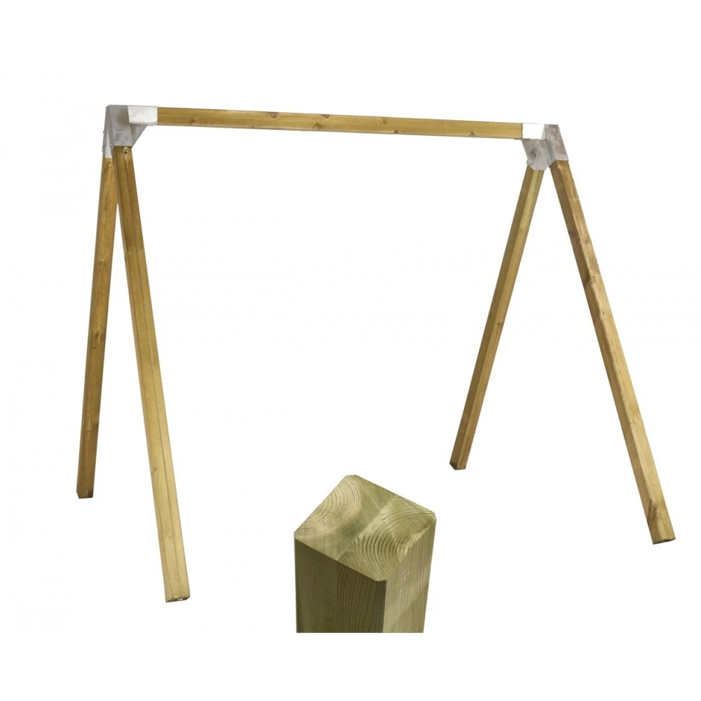 Plus A/S Plus Gyngestativ Ekskl. Gynger Og Karabinhager - Natur 18519-1 1 Plus A/S Plus Gyngestativ Ekskl. Gynger Og Karabinhager - Natur 18519-1