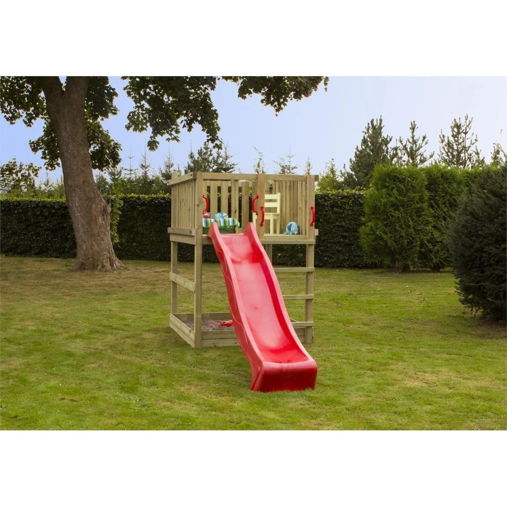 Plus A/S Plus Play Legetårn Trykimprægneret Inkl. Rød Rutsjebane 185281-5 3 Plus A/S Plus Play Legetårn Trykimprægneret Inkl. Rød Rutsjebane 185281-5 - Billede 3