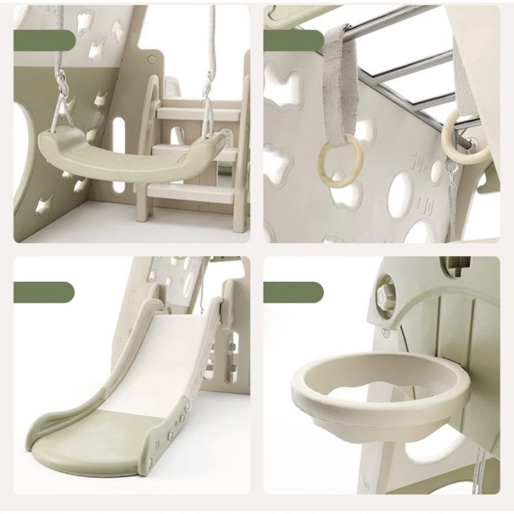 Elite Toys Kids Zone Aktivitets Hus Med Gynge & Rutchebane 10 Elite Toys Kids Zone Aktivitets Hus Med Gynge & Rutchebane - Billede 10