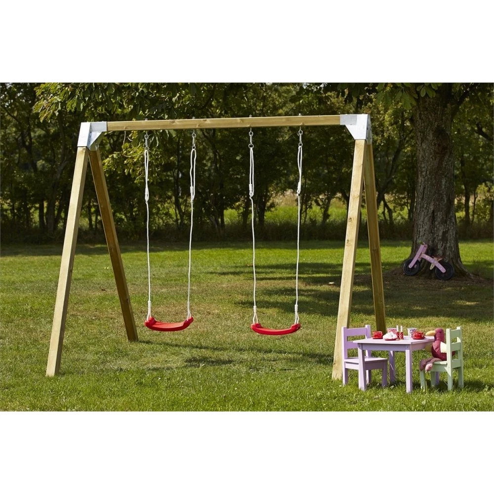 Plus A/S Plus Gyngestativ I Multistolper Ekskl. Gynger, Natur 18521-1 2 Plus A/S Plus Gyngestativ I Multistolper Ekskl. Gynger, Natur 18521-1 - Billede 2