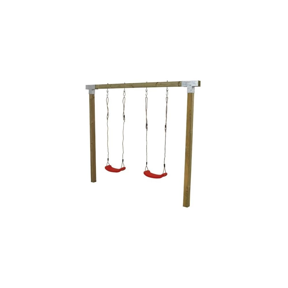 Plus A/S Plus Cubic Gyngestativ Inkl. 2 Røde Gyngesæder 1 Plus A/S Plus Cubic Gyngestativ Inkl. 2 Røde Gyngesæder