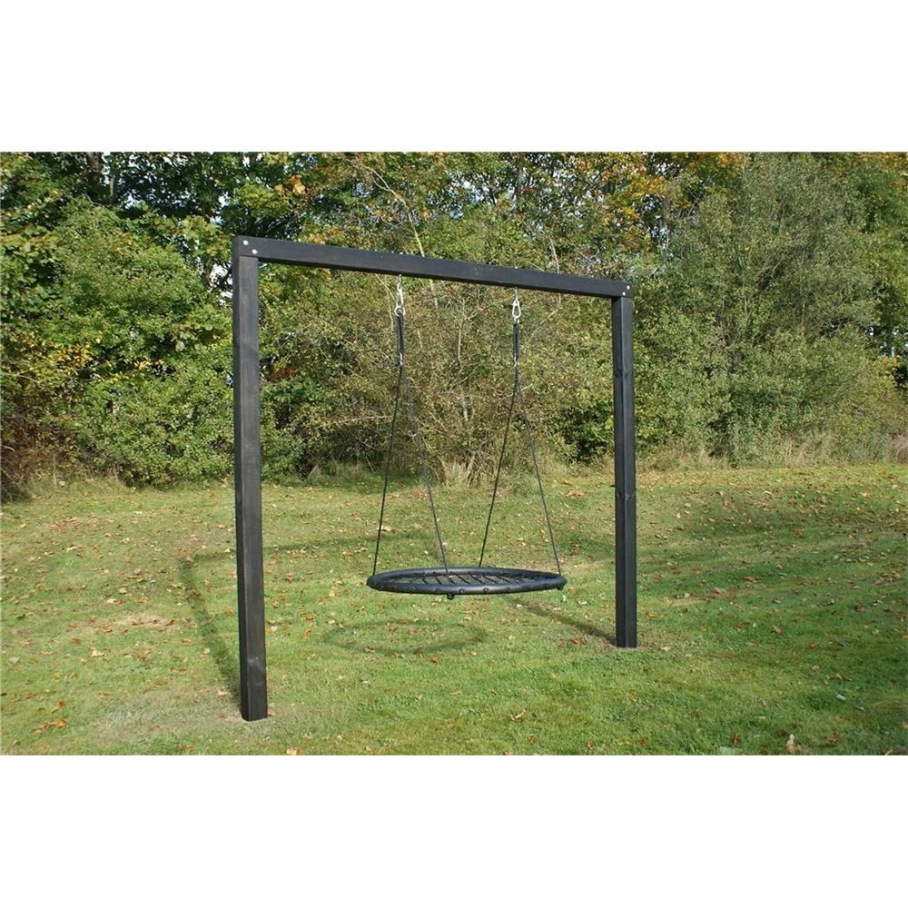 NORDIC PLAY Gyngestativ Asta Sort Grundmalet Inkl. Rundgynge 2 NORDIC PLAY Gyngestativ Asta Sort Grundmalet Inkl. Rundgynge - Billede 2