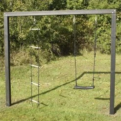 NORDIC PLAY Gyngestativ Arthur Sort Grundmalet Inkl. 2 Sorte Gynger -Billig svømmepøl butik unnamed file 945